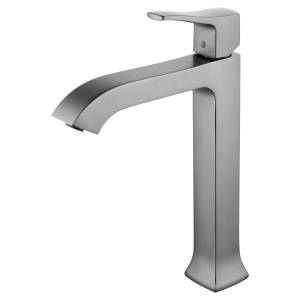 Смеситель для раковины Wonzon & Woghand WW-88019072-BGM высокий, темный графит