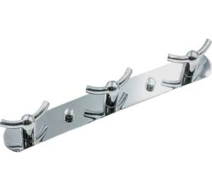 Крючок Bath Plus 1213-К двойные, на планке, хром