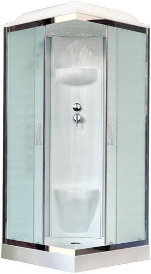 Душевая кабина Royal Bath RB90HP6-WC-CH с низким поддоном, с сиденьем
