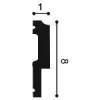 Молдинг гибкий Orac Decor Luxxus P9900F 200x1x8 фото 2
