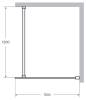 Душевая перегородка Cezares Liberta LIBERTA-L-1-110-120-C-Cr хром фото 4