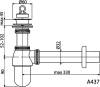 Сифон для раковины AlcaPlast A437 фото 5