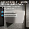 Унитаз подвесной Abber Rechteck AC1201MW безободковый, сиденье микролифт, белый матовый фото 8