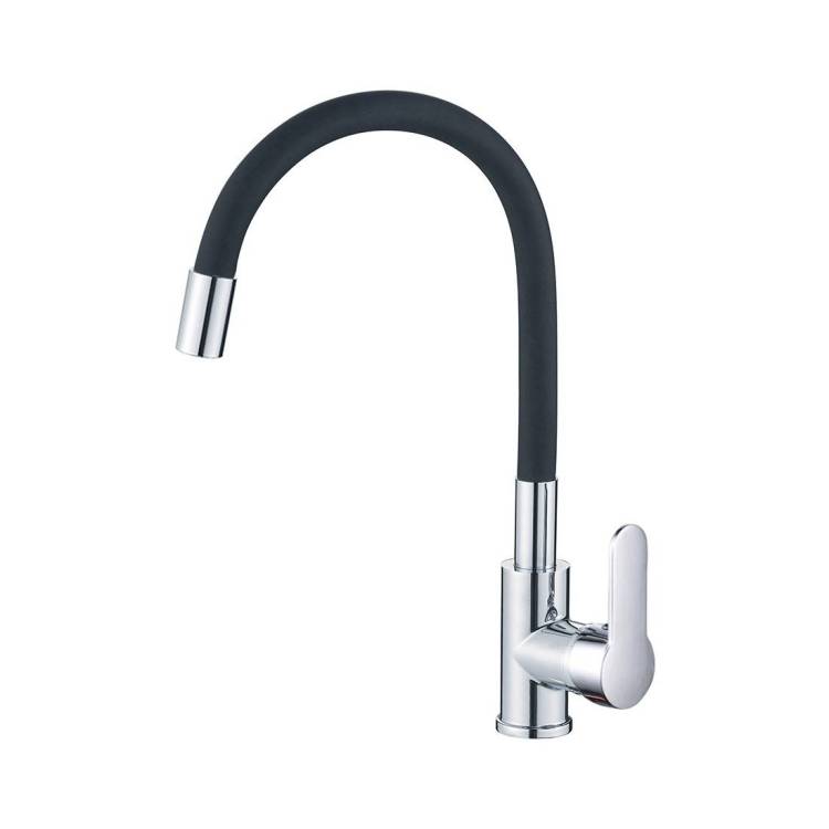 Смеситель для кухни Maretti Project PC31RGZ32 с гибким изливом, хром, черный