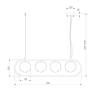 Подвесной светильник Eurosvet Ringo 50089/4 хром фото 2