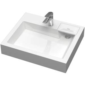 Раковина Uperwood Vission 45483000000 над стиральной машиной, белая глянцевая, 60x50 Раковина Uperwood Vission 45483000000 над стиральной машиной, белая глянцевая, 60x50