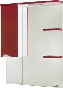 Зеркало Bellezza Эйфория 80 L красное, с подсветкой
