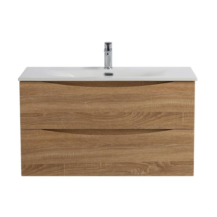 Тумба под раковину BelBagno MARINO-CER-N-1000-2C-SO-WO-P подвесная, Rovere Bianco, 99.6x45.5
