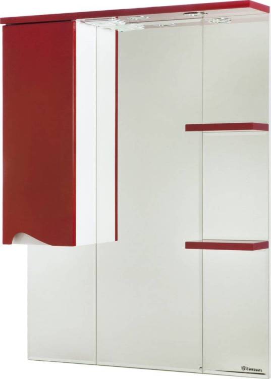 Зеркало Bellezza Эйфория 80 L красное, с подсветкой