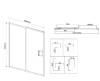 Душевая дверь в нишу Vincea City VDS-5CT150CL профиль хром, стекло прозрачное, 150x195 фото 5
