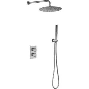 Душевой комплект Allen Brau Priority 5.31013-BN никель брашированный, с внутренней частью