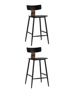 Набор из 2 полубарных стульев Stool Group Ant 8333A black X2 черный, пластиковый