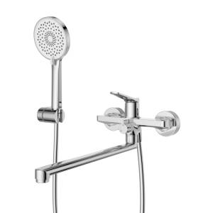 Смеситель для ванны с душем BelBagno UNIQUE-VASM-L-CRM хром