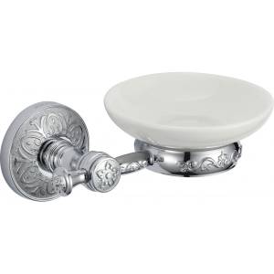 Мыльница керамическая с настенным держателем Savol 58а S-005859A хром