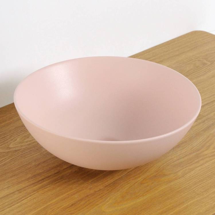 Раковина Gid Esfera 53403 9081pkm 35 см, розовая матовая