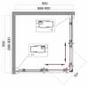 Душевой уголок BelBagno Uno 195 A-2-90-C-Cr фото 7