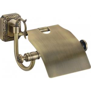 Держатель для туалетной бумаги с крышкой Savol 64 S-006451 бронза