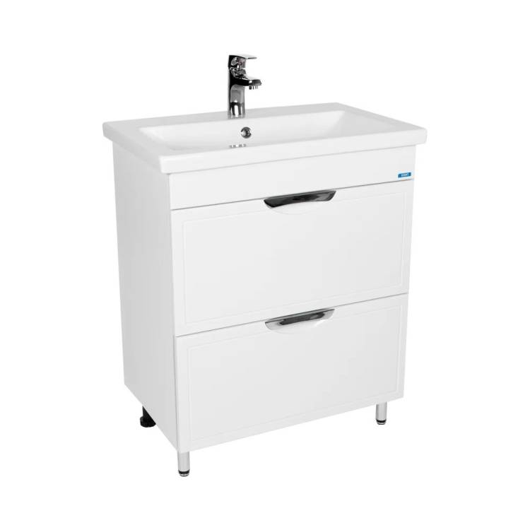 Тумба с раковиной Viant Лима VLIM70CO-T2Y 425x655x820 2 ящика