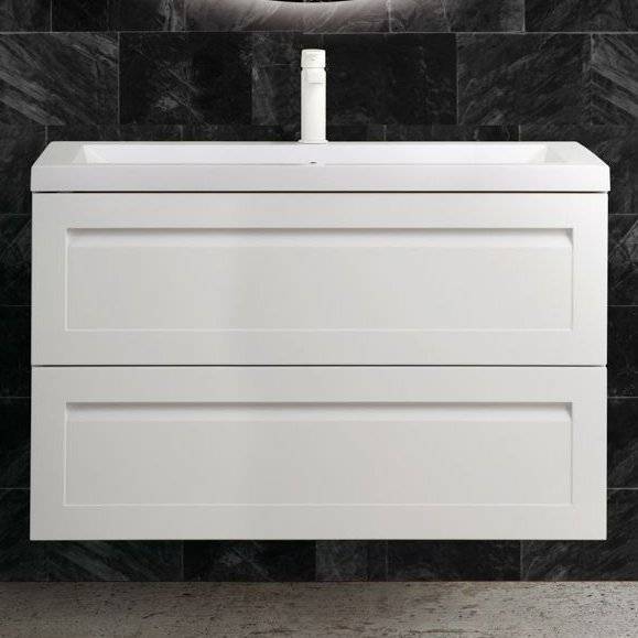 Тумба с раковиной Art&Max Platino 90, подвесная, белый матовый