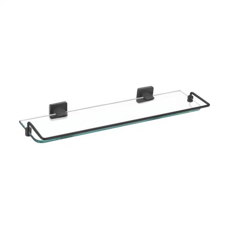 Полка Rose RG1519H стеклянная, черный