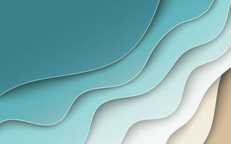 3D Фотообои Artegrafico «Волнистая стена» ABS-015 акварель