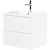 Тумба с раковиной Belbagno Albano ALBANO-700-2C-SO-BL 70x45x50 Bianco Lucido подвесная с двумя выкатными ящиками фото 2