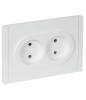 Розетка 2-местная IEK Forte&Piano FP-R20-10-1-K01 белый