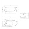 Ванна из искусственного камня Vincea VBT-6S03MW белая матовая, 170x80x63 фото 6