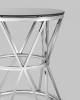 Стол журнальный Stool Group Вива EET-080 сталь серебро 50x50 фото 4