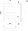 Полотенцесушитель Terminus Евромикс квадро П6 40x65, электрический фото 3