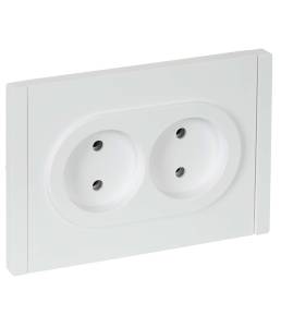 Розетка 2-местная IEK Forte&Piano FP-R20-10-1-K01 белый