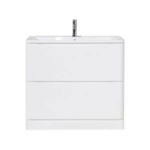 Тумба с раковиной BelBagno Acqua 80 напольная, bianco lucido
