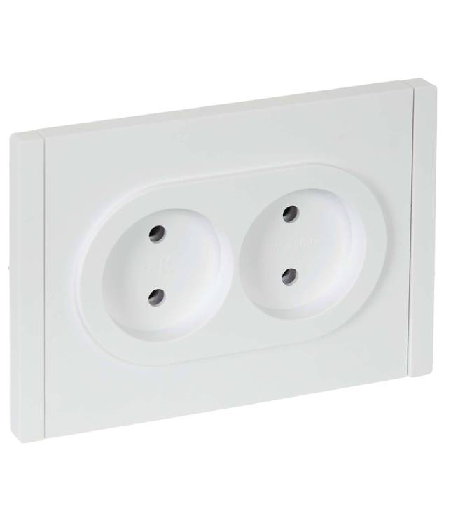Розетка 2-местная IEK Forte&Piano FP-R20-10-1-K01 белый