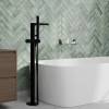 Смеситель для ванны Wasserkraft Fulda 5221 напольный, черный фото 2