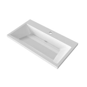 Раковина Grossman Блисс 10.R01.80.000 80 см, белая глянцевая