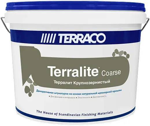 Штукатурка на основе мраморной крошки Terraco Terralite Coarse крупнозернистая 115-C 15 кг