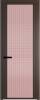 Межкомнатная дверь Profil Doors 2 AGP цвет профиля Деорэ, стекло безопасное 6 мм мору розовое 600x2000