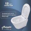 Унитаз подвесной Maretti Florenza FL10PBM97-844 безободковый, сиденье микролифт, белый фото 10