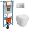 Унитаз с инсталляцией VitrA Integra Round 9004B003-7202 L-box с кнопкой