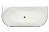 Акриловая ванна Royal Bath Nero RB611903BL-BL белая, с черным бортом, 170x80