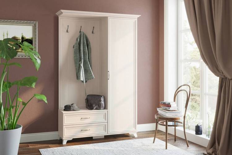 Стенка для прихожей Атмосфера Мирелла 00-00014476 Бодега светлый