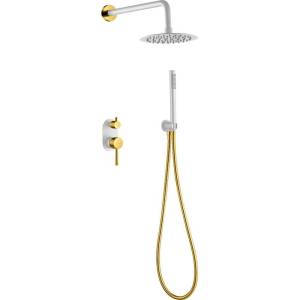 Душевой комплект Boheme Uno 464-WG White Gold, с внутренней частью