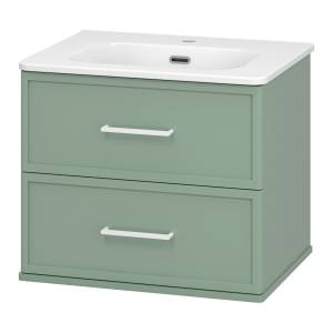 Тумба с раковиной Brevita Верде УТ000026837 зеленая, 60 см
