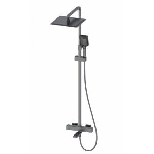 Душевая стойка Wonzon & Woghand WW-88739901-BGM темный графит, с термостатом