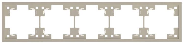 Пятиместная рамка Rikett Standart 35850 LT латте