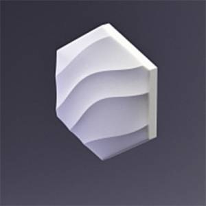 Дизайнерская панель Artpole E-0242 HEKSA-wave PLATINUM ПАТ./СОФТ ТАЧ 17.3x2.7x20