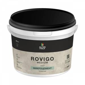 Декоративное покрытие с эффектом микроцемент Silk Plaster AlterItaly Rovigo Medium 650 15 кг