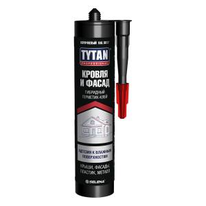 Клей-герметик гибридный Tytan Professional Кровля и Фасад RAL 8017 коричневый 280 мл