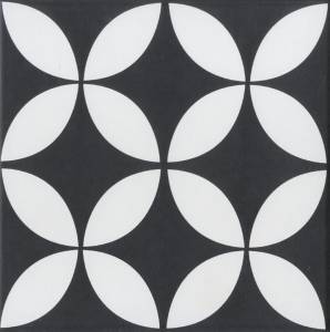 Керамогранит Yurtbay Stamp S17612 Black Matte 20x20