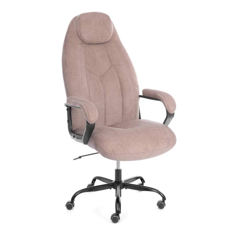 Кресло компьютерное Tetchair Boss metalBL (22) 25265 светло-коричневый, KUB 03, ткань